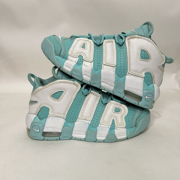 Nike Shoes - Nike Air More Uptempo GS “Island Green White”